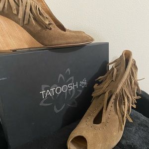 Western peep toe bootie